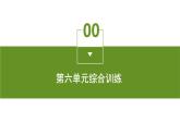 第六单元综合训练课件PPT