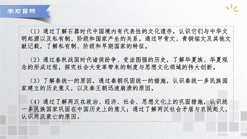 单元复习01  从中华文明起源到秦汉统一多民族封建国家的建立与巩固【过知识】  - 高一历史单元复习（统编版·中外历史纲要上） 练习课件02