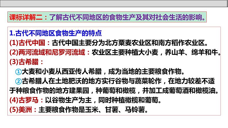 单元复习01  食物生产与社会生活【过知识】 - 2022-2023学年高二历史单元复习（选择性必修2） 课件08