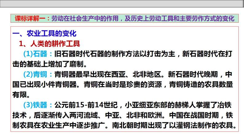 单元复习02  生产工具与劳作方式【过知识】 - 2022-2023学年高二历史单元复习（选择性必修2） 课件06