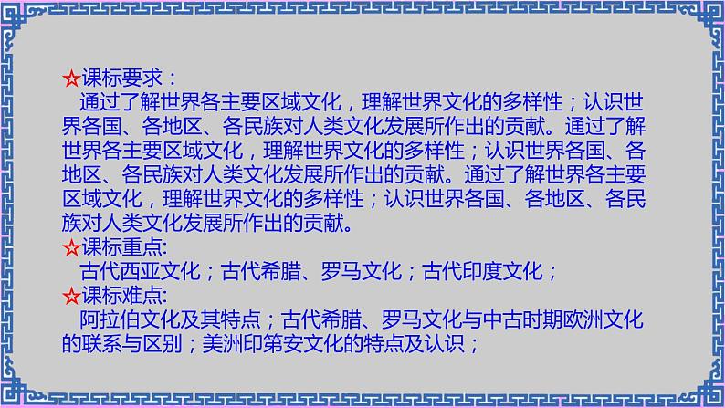 单元复习02 丰富多样的世界文化 【课件】- 2022-2023学年高二历史单元复习（选择性必修3：文化交流与传播）03