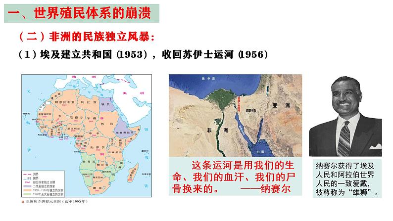 第21课 世界殖民体系的瓦解与新兴国家的发展 课件--2022-2023学年高中历史统编版（2019）必修中外历史纲要下册第6页