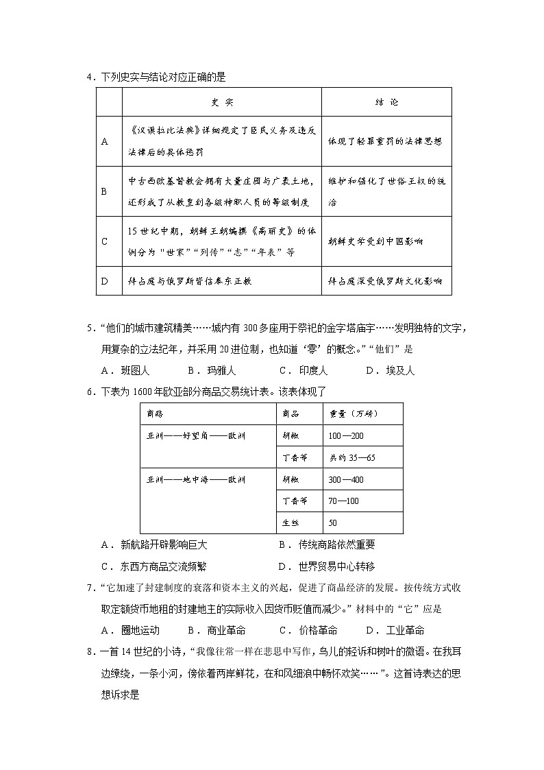 广东省肇庆市封开县广信中学等几校2022-2023学年高一下学期期中联考历史试题第2页