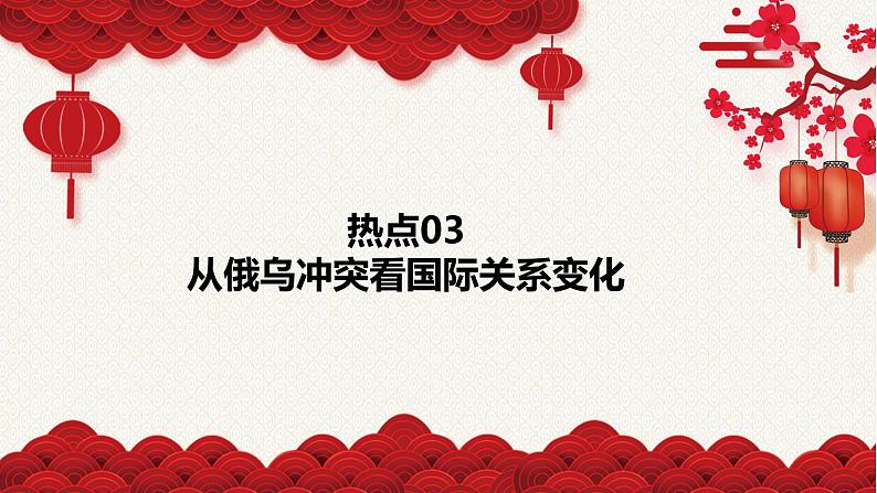 热点03 从俄乌冲突看国际关系变化-冲刺2022年高考历史热点复习课件第1页