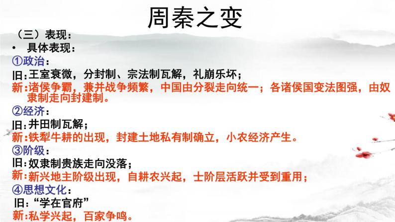 中国古代社会转型之周秦之变课件--2023届高三统编版历史二轮专题复习-教习网|课件下载