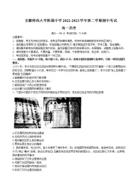 2022-2023学年安徽省安徽师范大学附属中学高一下学期期中考试历史试题含答案