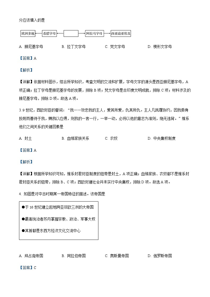 2022-2023学年江苏省宿迁市泗阳县实验高级中学高一下学期第一次质量调研历史试题含解析02