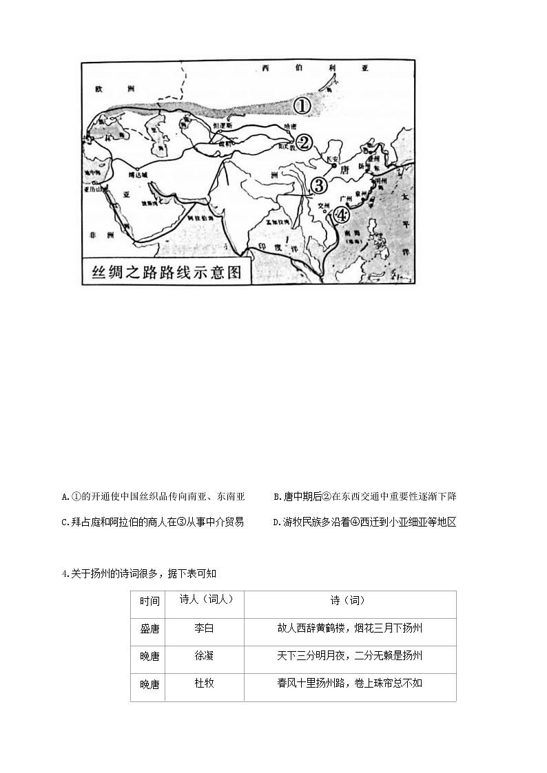 2022-2023学年江苏省扬州市邗江区高二下学期期中调研测试历史试题含答案02