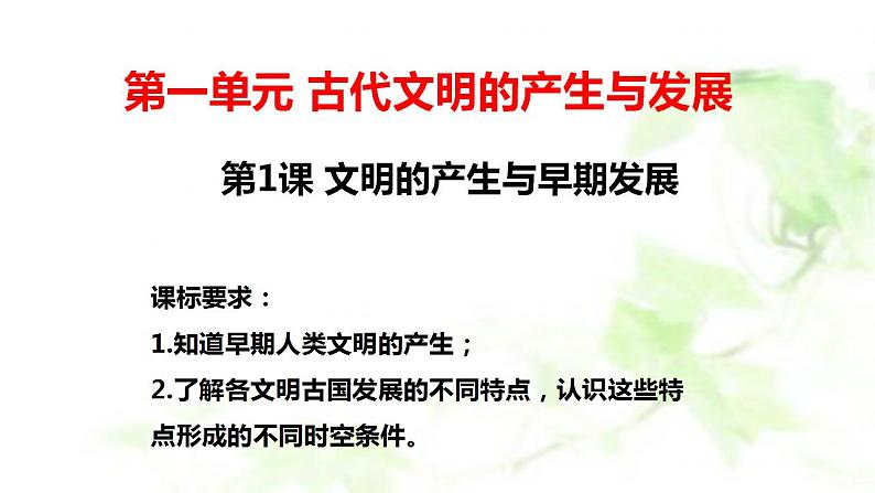 第1课文明的产生与早期发展（教学课件）--2022-2023学年高中历史统编版（2019）必修中外历史纲要下册第4页