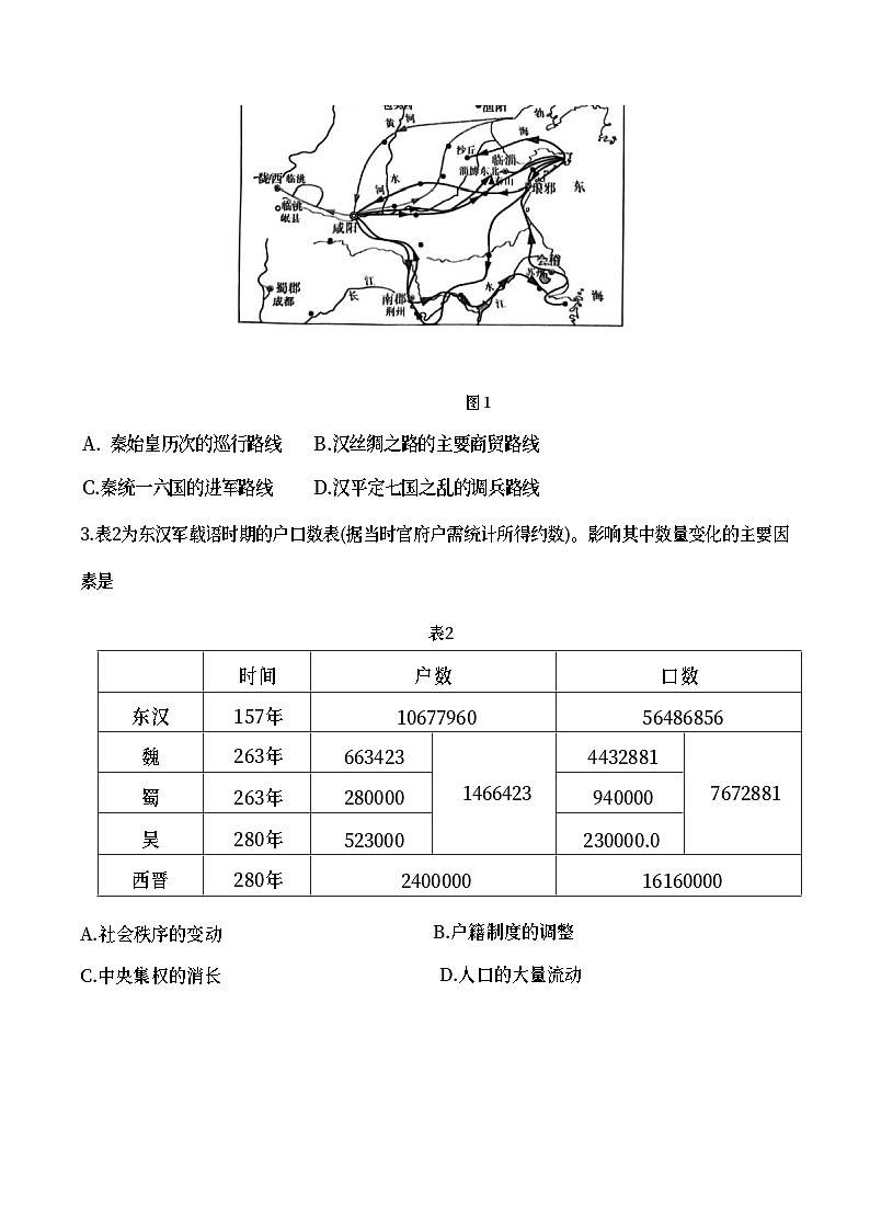 山东省2023届新高考联合模拟（济南二模）考试历史试题+Word版含答案02
