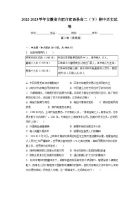 安徽省合肥市肥西县2022-2023学年高二下学期期中考试历史试卷