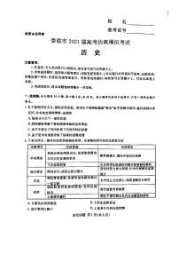 2021届湖南省娄底市高三下学期4月高考仿真模拟历史试题 PDF版