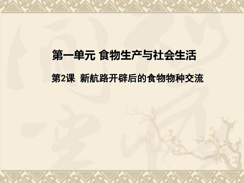 1.2新航路开辟后的食物物种交流课件-2020-2021学年高中历史人教统编版选择性必修2 (1)第2页