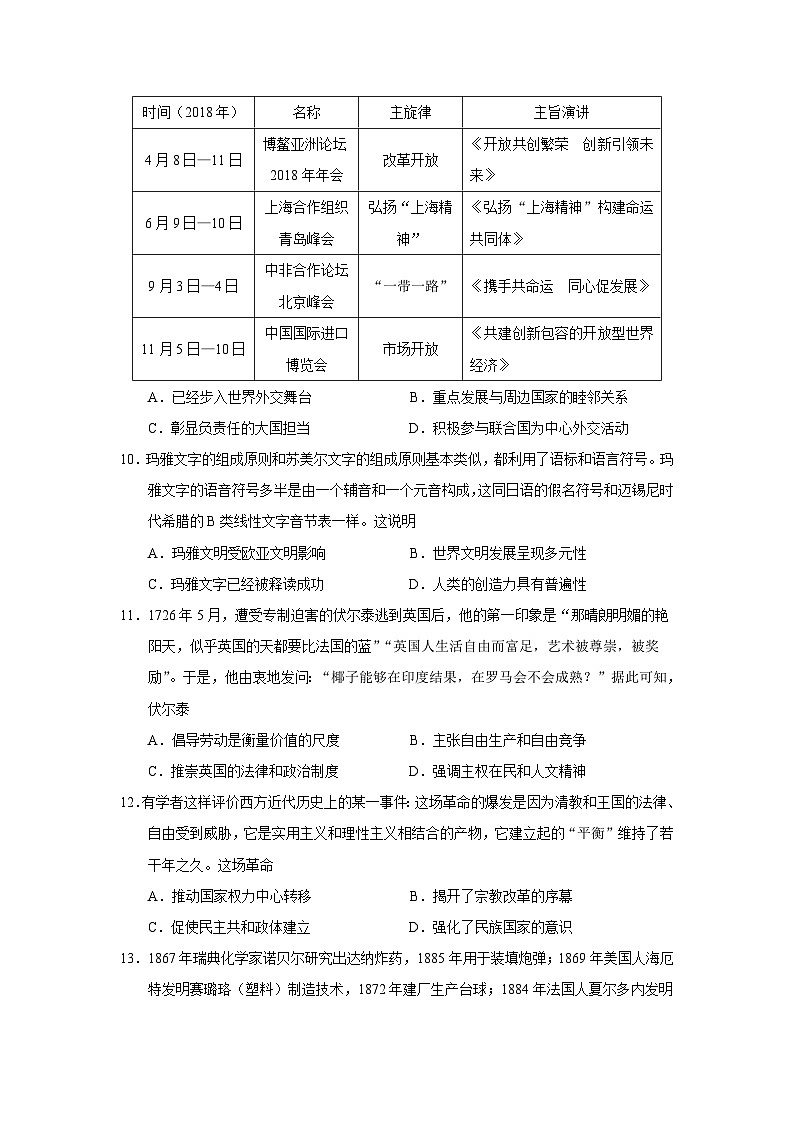 2023届江苏省苏锡常镇四市高三二模历史试题含答案03
