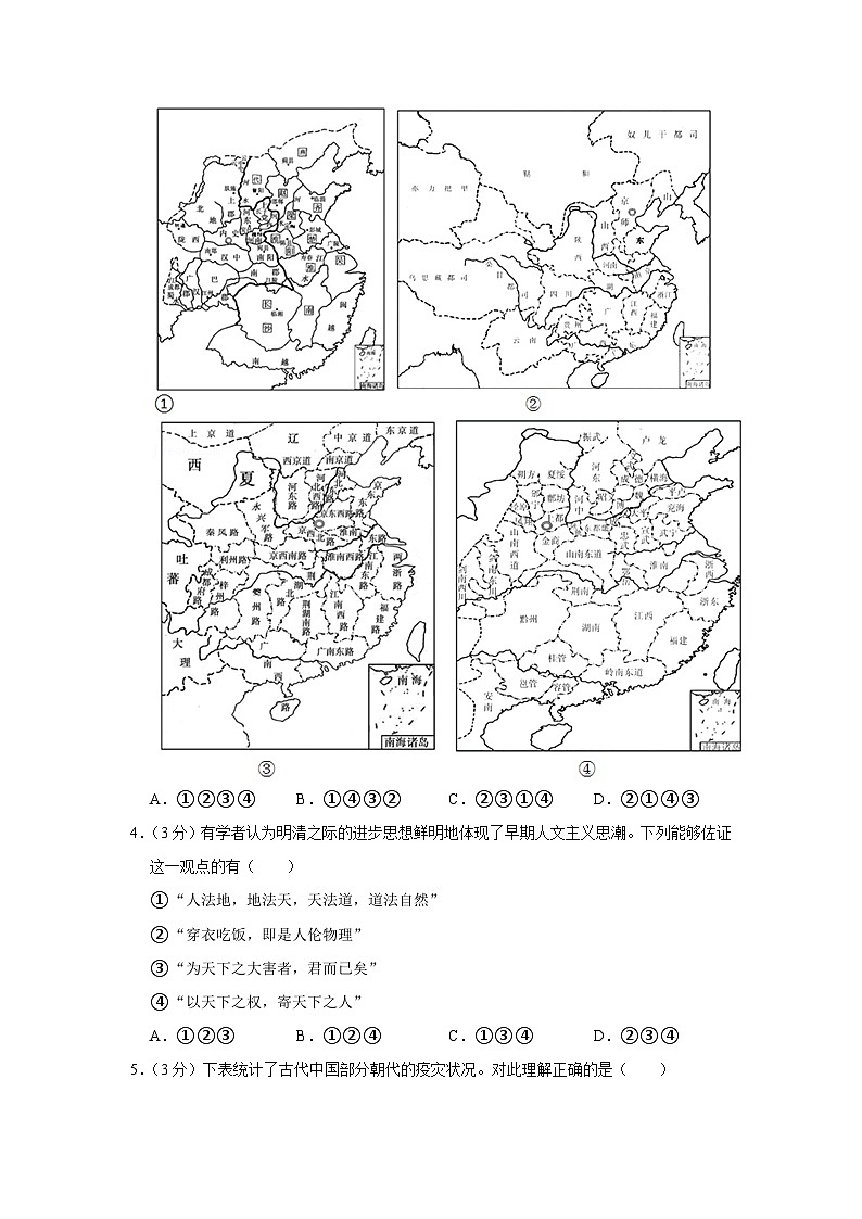 2022年北京市东城区高考历史一模试卷02