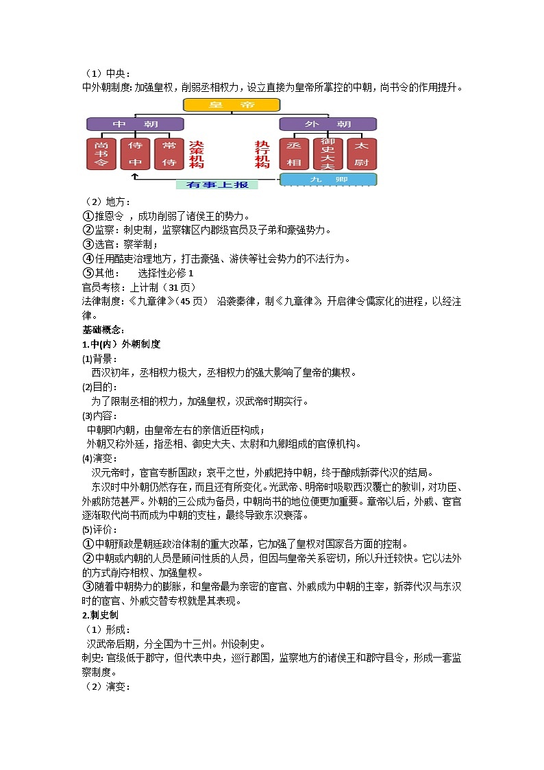 第4讲西汉与东汉——统一多民族封建国家巩固学案—2024届高三历史统编版一轮复习第3页