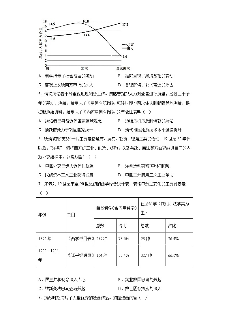 广东省揭阳市2023届高三模拟考精选（一）历史试题（含答案）第2页