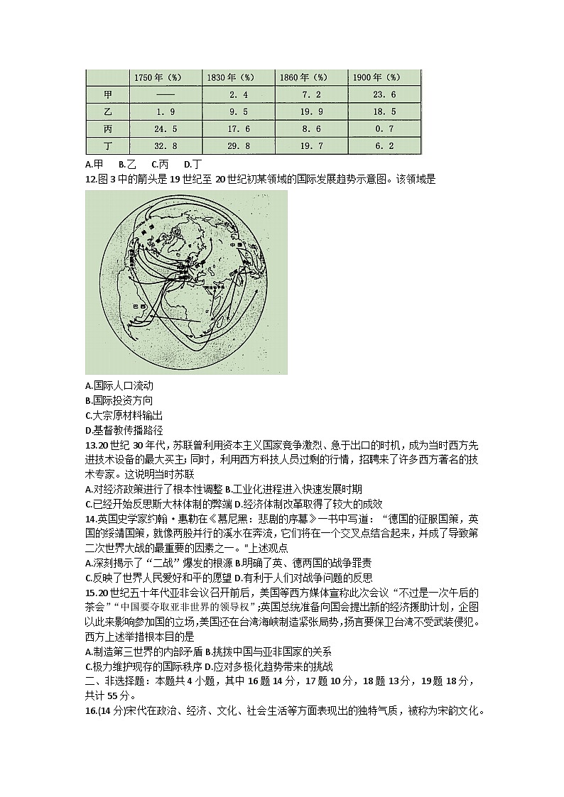 2023届山东省部分重点中学高考考前热身押题历史试题第3页