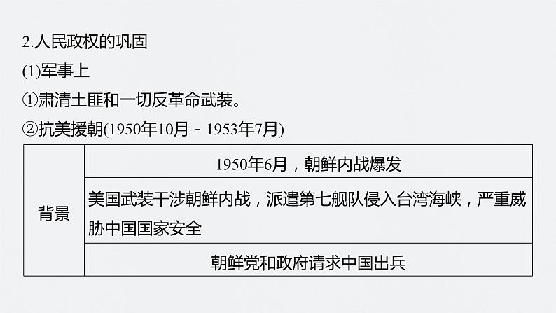 第24讲 中华人民共和国成立和向社会主义的过渡 课件--2024届高三统编版历史一轮复习07