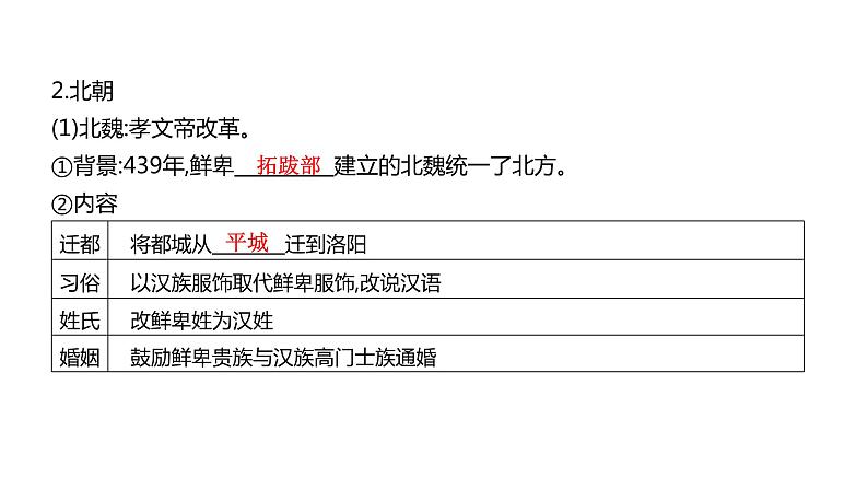 （学业水平考试复习课件）（必修上）第2单元 三国两晋南北朝的民族交融与隋唐统一多民族封建国家的发展08