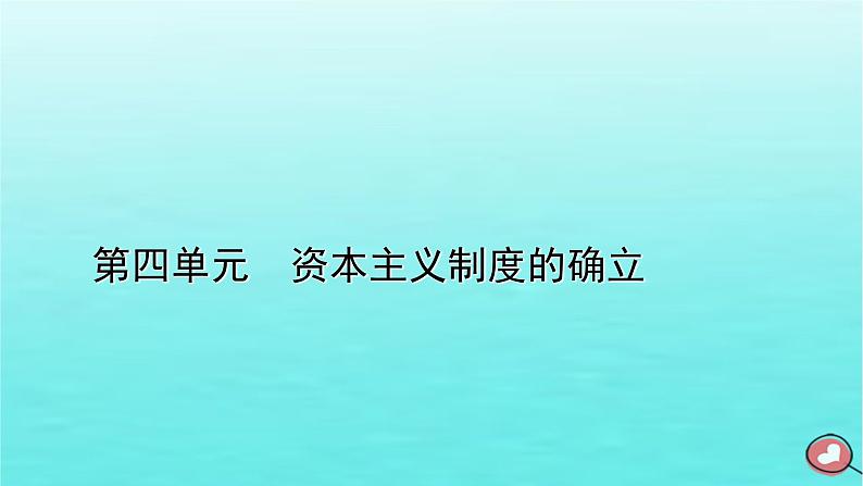 新教材2023年高中历史第4单元资本主义制度的确立第9课资产阶级革命与资本主义制度的确立课件部编版必修中外历史纲要下第1页