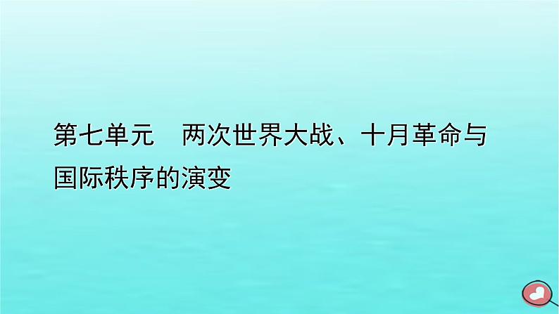 新教材2023年高中历史第7单元两次世界大战十月革命与国际秩序的演变第17课第二次世界大战与战后国际秩序的形成课件部编版必修中外历史纲要下01