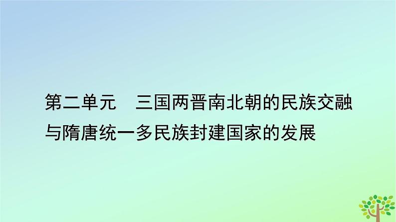 新教材2023年高中历史第2单元三国两晋南北朝的民族交融与隋唐统一多民族封建国家的发展第6课从隋唐盛世到五代十国课件部编版必修中外历史纲要上01