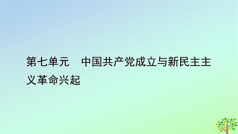 新教材2023年高中历史第7单元中国共产党成立与新民主主义革命兴起第22课南京国民政府的统治和中国共产党开辟革命新道路课件部编版必修中外历史纲要上第1页