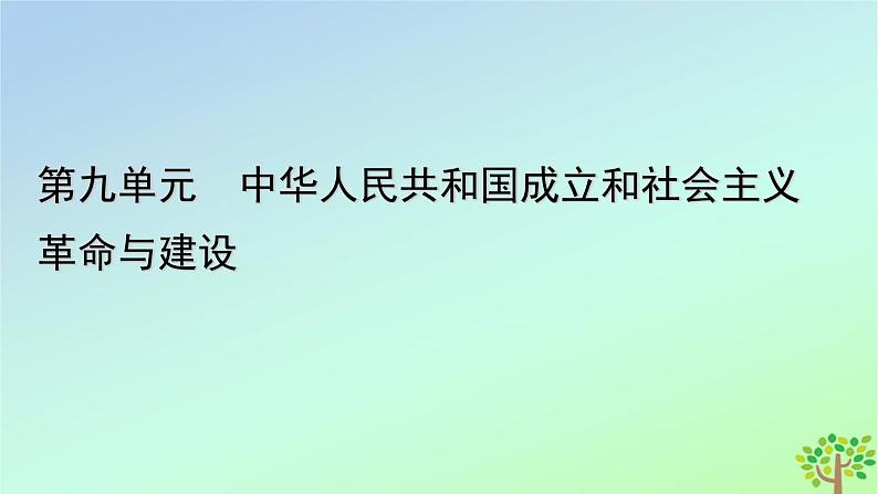 新教材2023年高中历史第9单元中华人民共和国成立和社会主义革命与建设第27课社会主义建设在探索中曲折发展课件部编版必修中外历史纲要上第1页