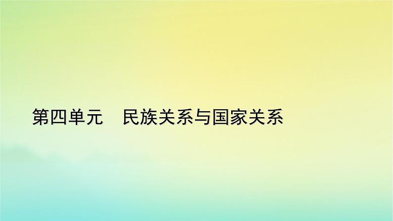 新教材2023年高中历史第4单元民族关系与国家关系第11课中国古代的民族关系与对外交往课件部编版选择性必修101