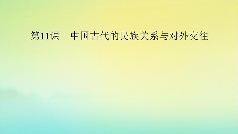 新教材2023年高中历史第4单元民族关系与国家关系第11课中国古代的民族关系与对外交往课件部编版选择性必修107