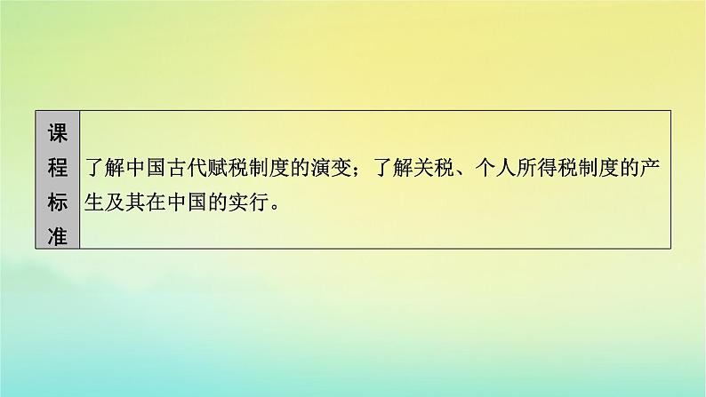 新教材2023年高中历史第5单元货币与赋税制度第16课中国赋税制度的演变课件部编版选择性必修105