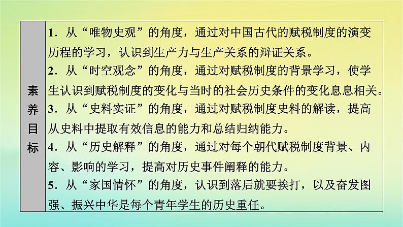 新教材2023年高中历史第5单元货币与赋税制度第16课中国赋税制度的演变课件部编版选择性必修106