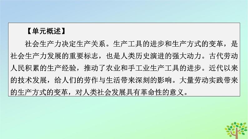 新教材2023年高中历史第2单元生产工具与劳作方式第4课古代的生产工具与劳作课件部编版选择性必修203