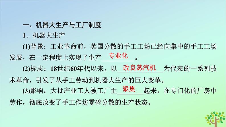 新教材2023年高中历史第2单元生产工具与劳作方式第5课工业革命与工厂制度课件部编版选择性必修208