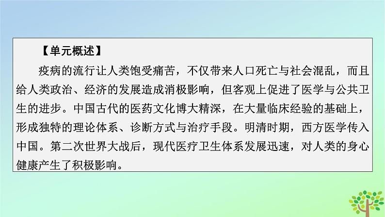 新教材2023年高中历史第6单元医疗与公共卫生第14课历史上的疫病与医学成就课件部编版选择性必修203