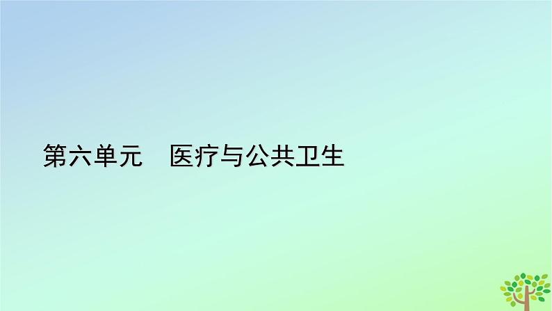 新教材2023年高中历史第6单元医疗与公共卫生第15课现代医疗卫生体系与社会生活课件部编版选择性必修201