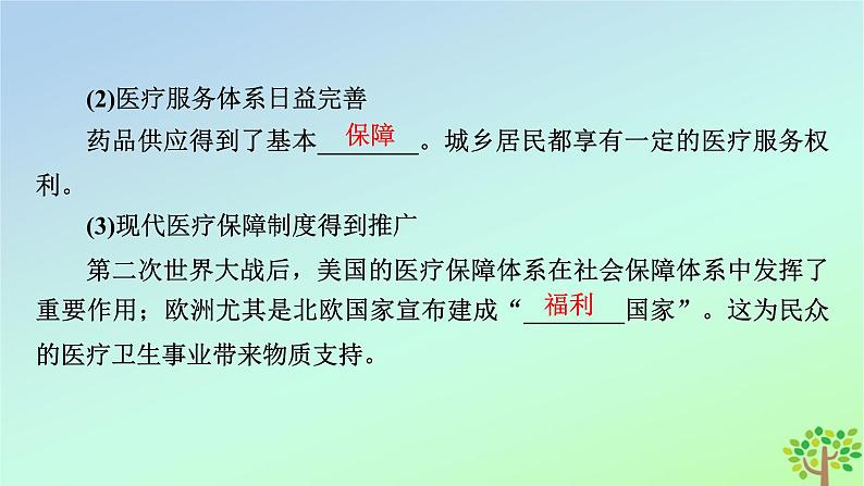 新教材2023年高中历史第6单元医疗与公共卫生第15课现代医疗卫生体系与社会生活课件部编版选择性必修208