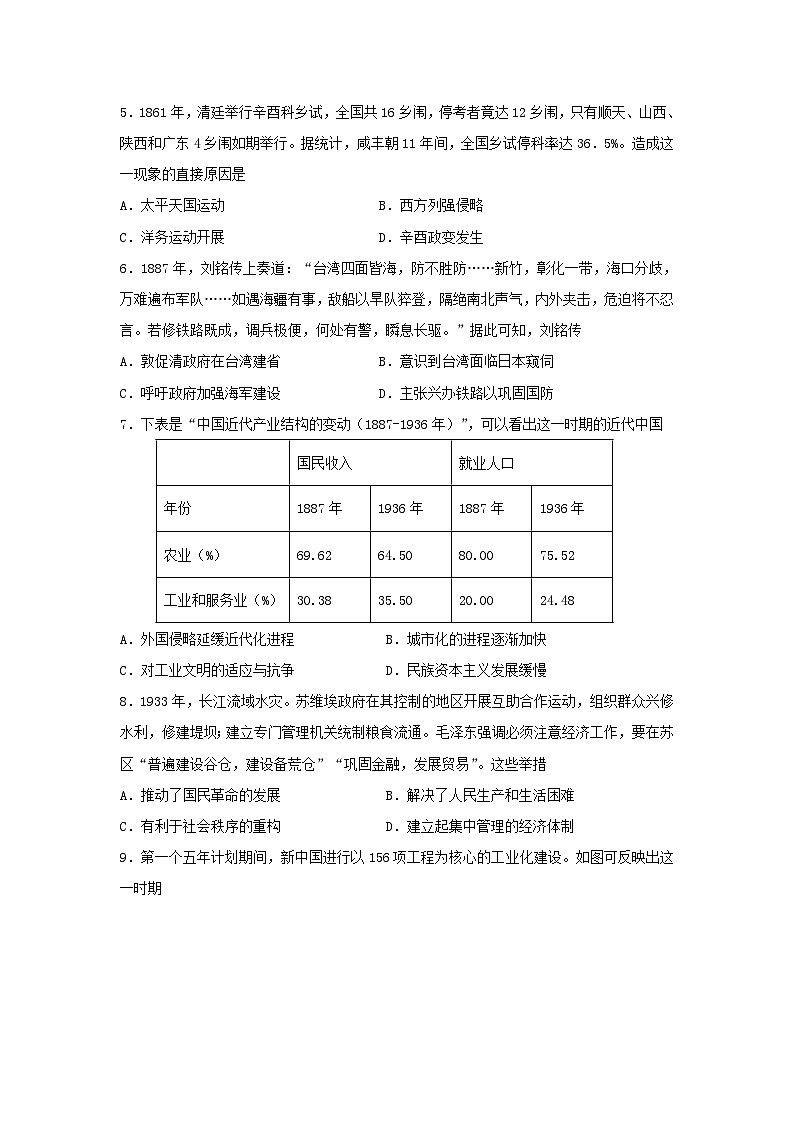 2023届湖北省高考考前模拟预测历史试卷（二）02