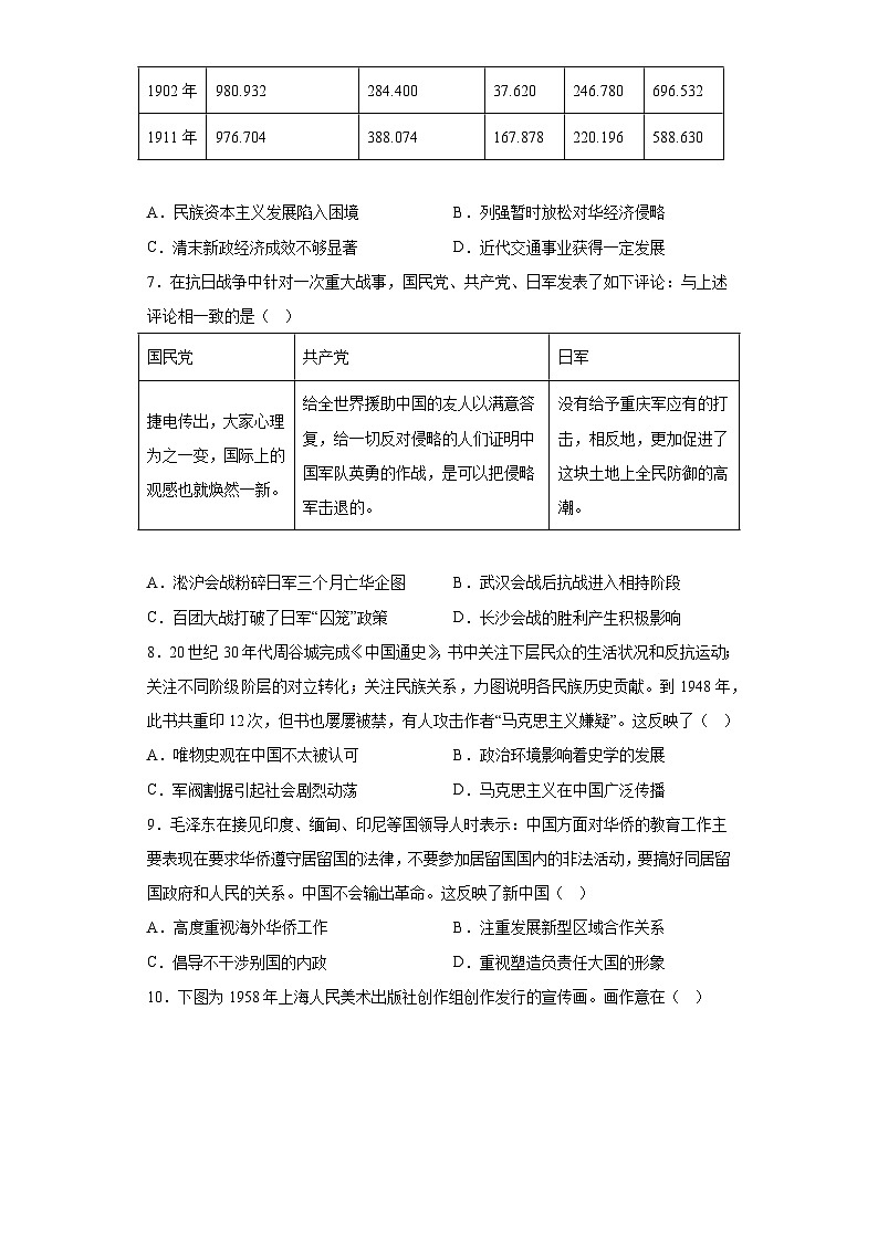 江苏省苏州市2023届高三三模历史试题（含解析）第2页