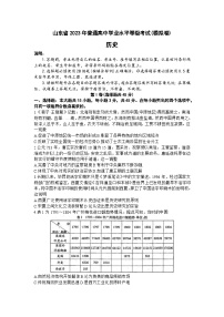 山东省招远市2022-2023学年高三下学期5月摸底考试历史试题