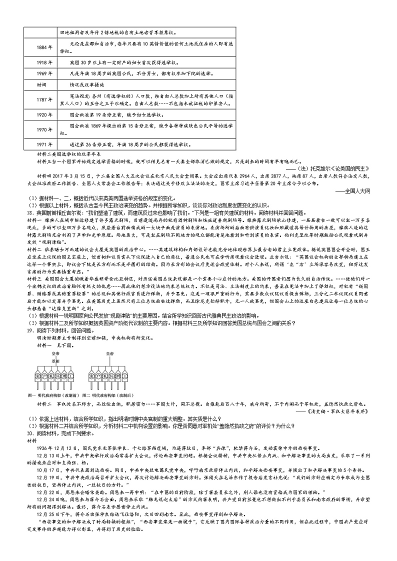 江西省上高中学2022-2023学年高一下学期期中考试历史试题02
