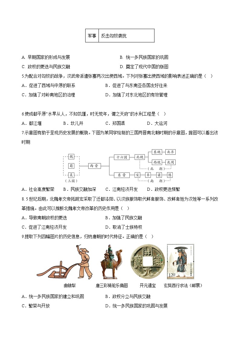 2023年北京第二次普通高中学业水平合格性考试历史模拟卷0102