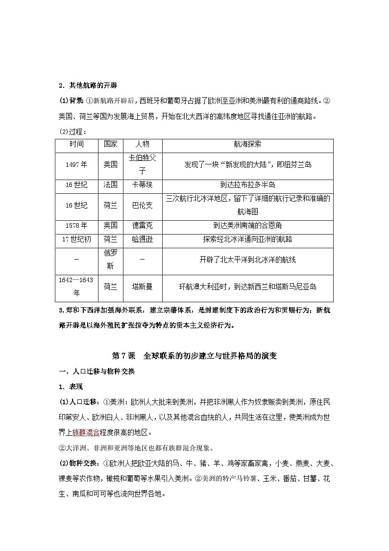 背诵清单05 世界近代史——2023年夏季高中历史学业水平合格性考试背诵清单（纲要上下）02