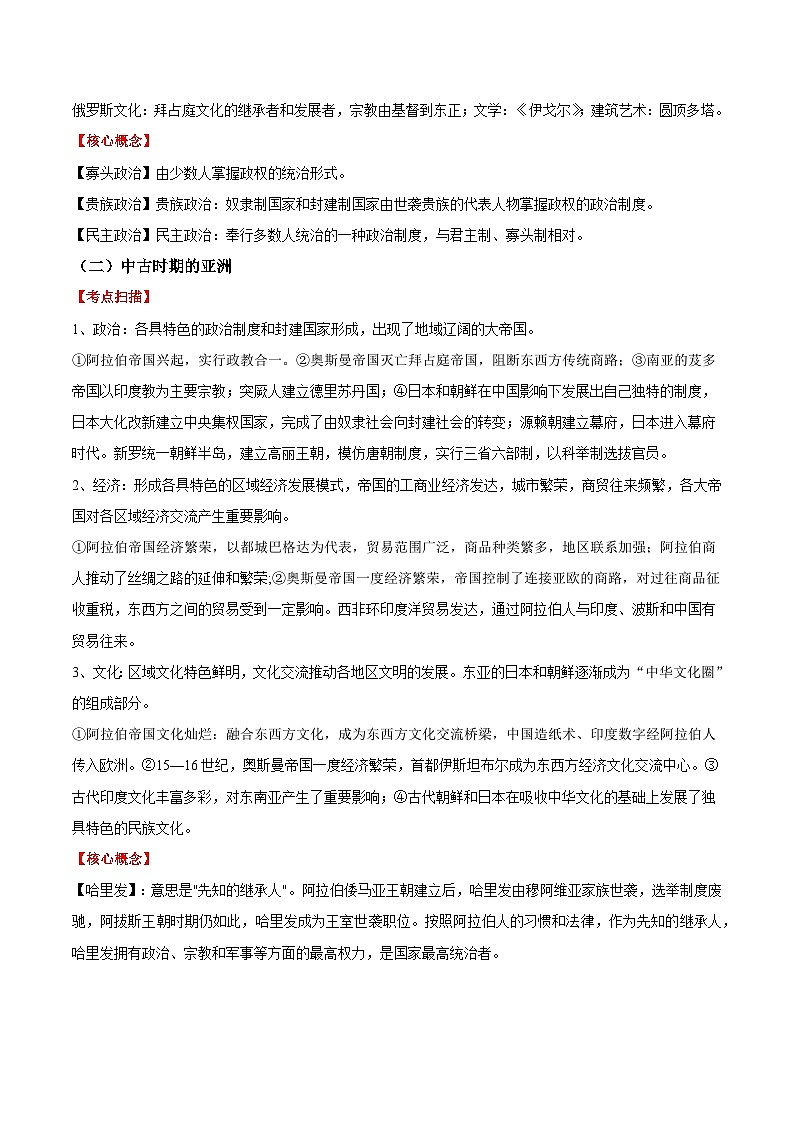 秘籍03 高考考前必记核心知识点扫描——世界史-备战高考历史抢分秘籍（新高考专用）第3页