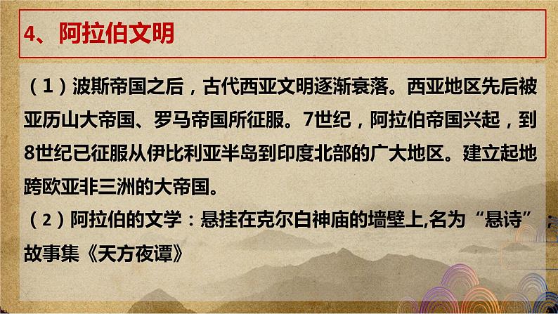 第二单元 丰富多样的世界文化——2022-2023学年高二历史下学期期末单元复习课件（统编版）第7页