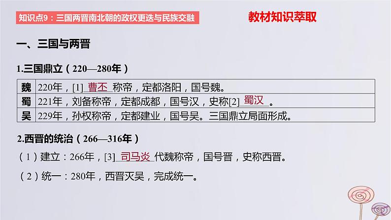 2024版高考历史一轮复习教材基础练第二单元三国两晋南北朝的民族交融与隋唐大一统的发展第1节三国至隋唐五代的政权更迭与民族交融教学课件06