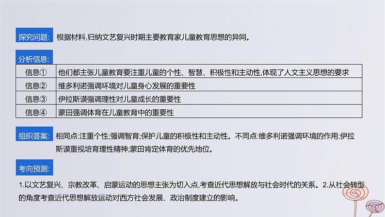 2024版高考历史一轮复习教材基础练第十单元走向整体的世界和资本主义制度的确立主题探究15从人的发现到理性的光芒教学课件 (1)第3页