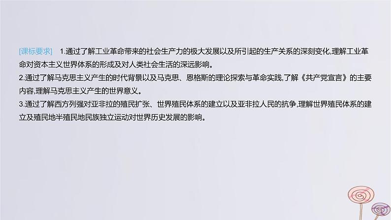 2024版高考历史一轮复习教材基础练第十一单元工业革命与马克思主义的诞生及世界殖民体系的形成第1节影响世界的工业革命教学课件04