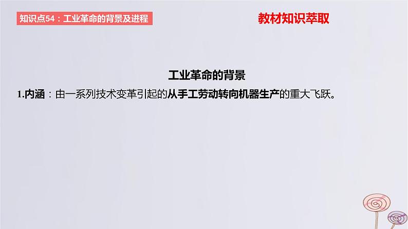 2024版高考历史一轮复习教材基础练第十一单元工业革命与马克思主义的诞生及世界殖民体系的形成第1节影响世界的工业革命教学课件06